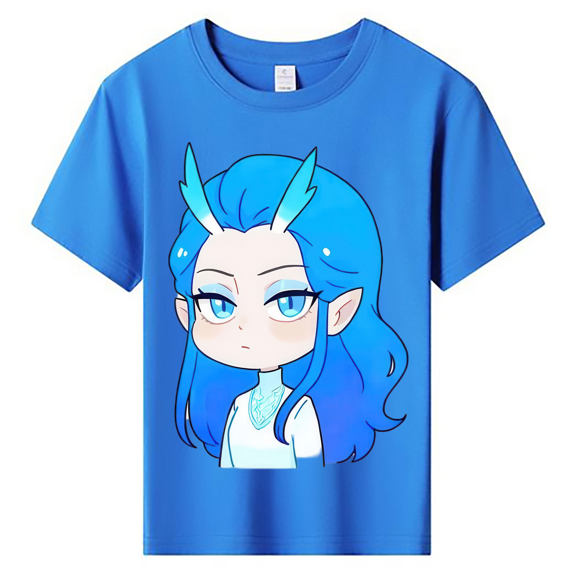 （画像用） Ne Zha 2 ナタ 魔童の大暴れ 綿100％キッズTシャツ（フロントプリント）